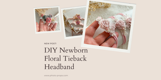 DIY Newborn Floral Tieback Headbands