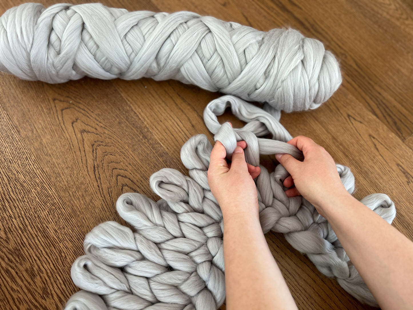 Merino Wool Blanket for Newborn Photography - Handknitted Newborn Blanket - CHOOSE YOUR COLOR