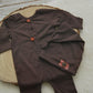 Newborn Boy Photo Outfit in Chocolate Brown – Romper and Hat Set with Pocket Detail