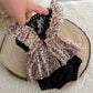 Newborn girl romper, Black lace baby outfit, Photography prop romper, Newborn ruffled romper