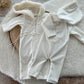 Newborn Photo Prop Outfit Baby Boy Romper Newborn Romper White Hooded Outfit Photography Prop