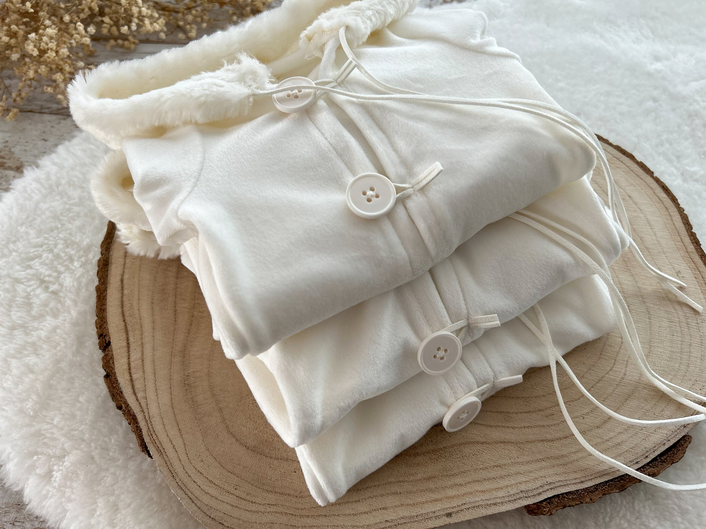 Newborn Photo Prop Outfit Baby Boy Romper Newborn Romper White Hooded Outfit Photography Prop