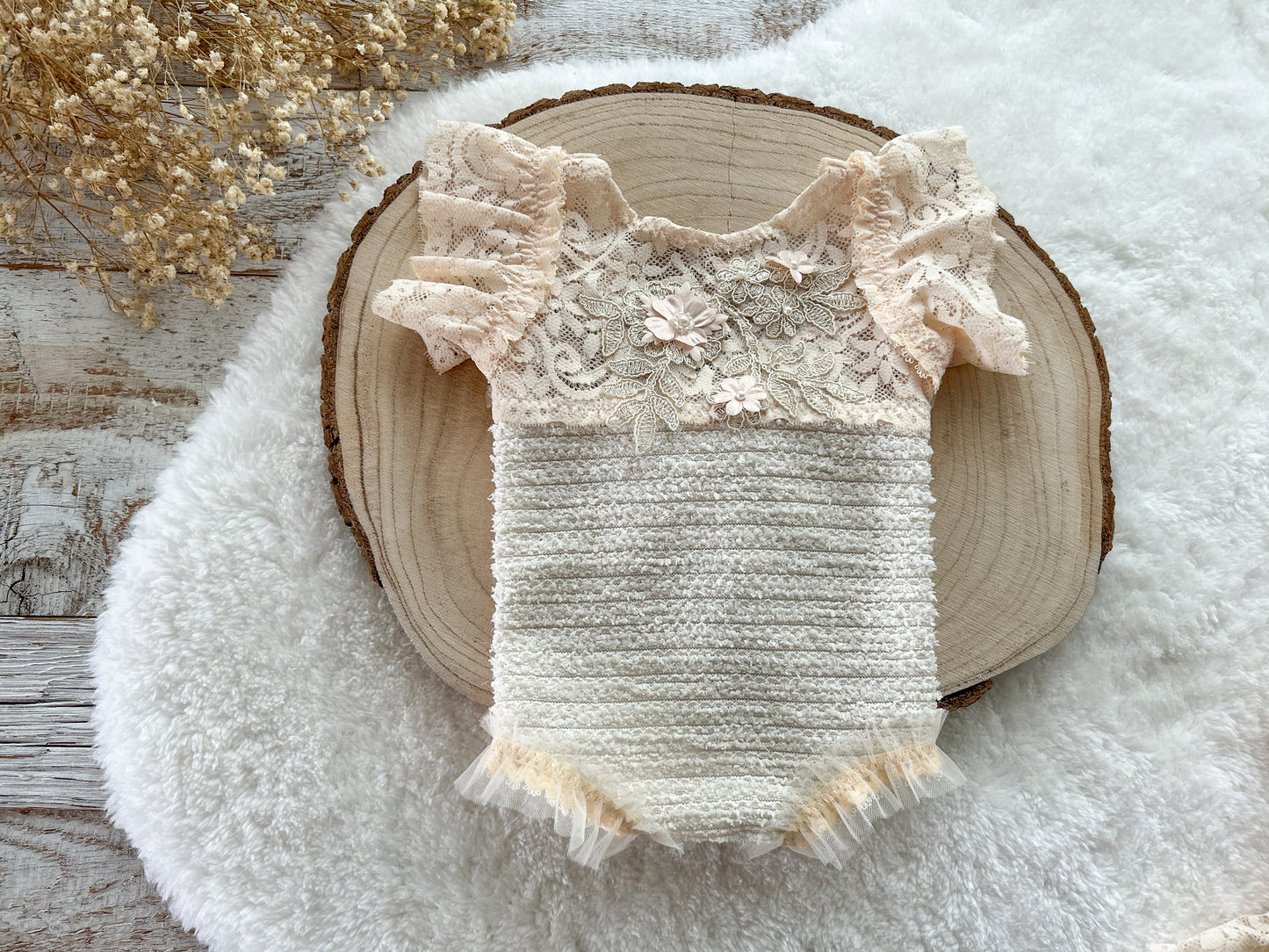 Newborn Photography Outfit Newborn Girl Romper For First Photoshoot Lace Baby Girl Romper