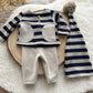 Newborn Boy Photo Outfit Newborn Boy Photography Props Pant And Pompom Hat Baby Boy Photo Props