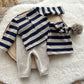 Newborn Boy Photo Outfit Newborn Boy Photography Props Pant And Pompom Hat Baby Boy Photo Props