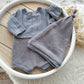 Newborn romper and sleepy hat set for photography sessions