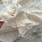 Textured newborn lace blanket with ruffled margins for newborn photography