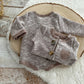 Newborn boy outfit, Baby boy props, Newborn photo props, Boy photo outfits, Beige long sleeve overall baby boy