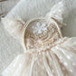 Sitter girl photo outfit for first birthday, cake smash sessions, bohemian style, lace vintage 