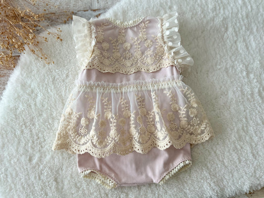 sitter dress in blush pink color perfect for photo shoots boho vibes