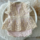 Sitter photography outfit baby girl prop first birthday anniversary outfit vintage style