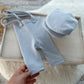 Newborn photography set: pants and hat for baby boys