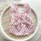 ruffled romper for newborn girl first photo shoot