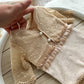 Newborn girl lace romper neutral photo prop baby shower gift