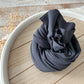 charcoal newborn fabric wrap, jersey fabric stretchy