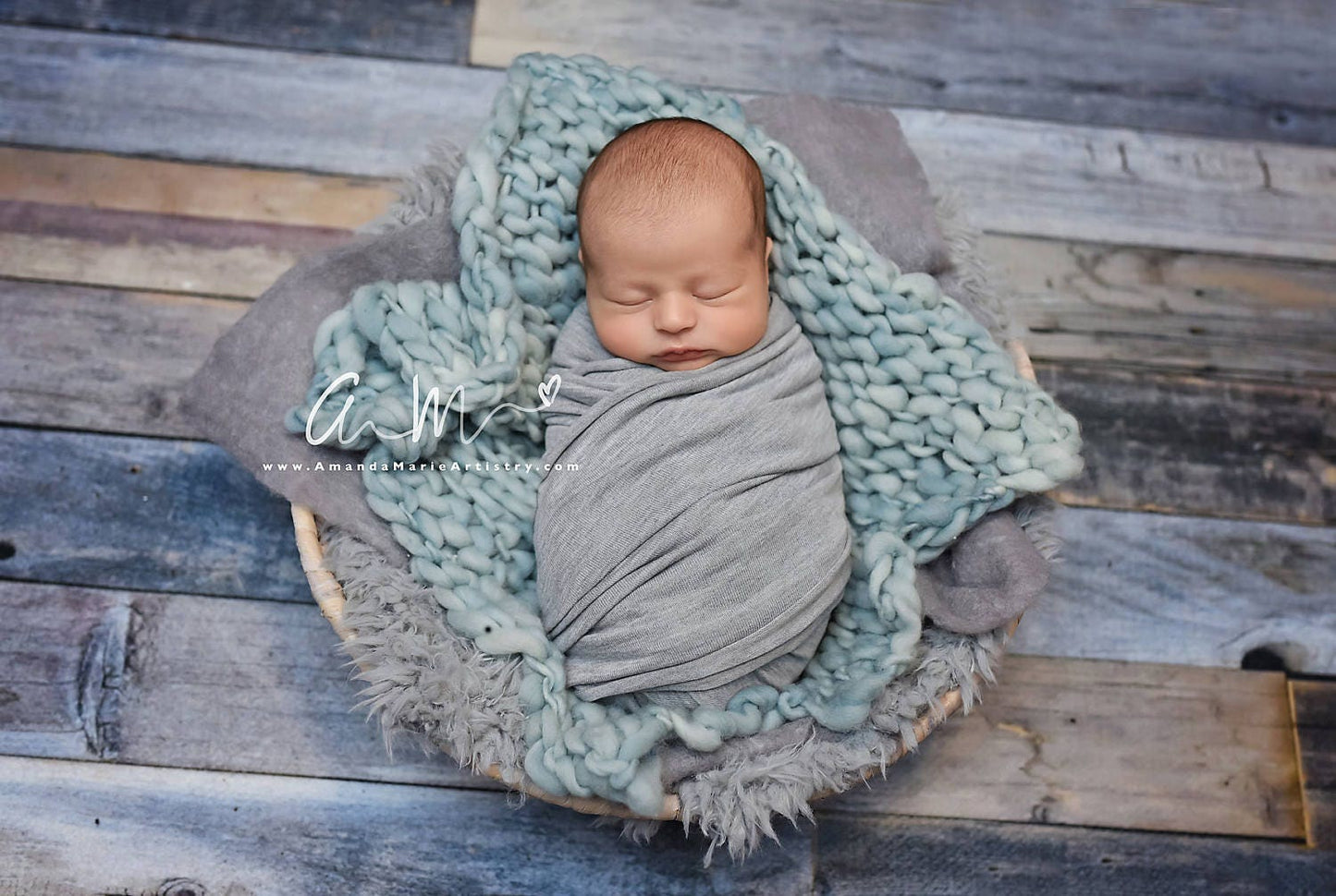 Newborn photo prop, swaddle wrap baby boy, gray jersey fabric wrap for newborn photography