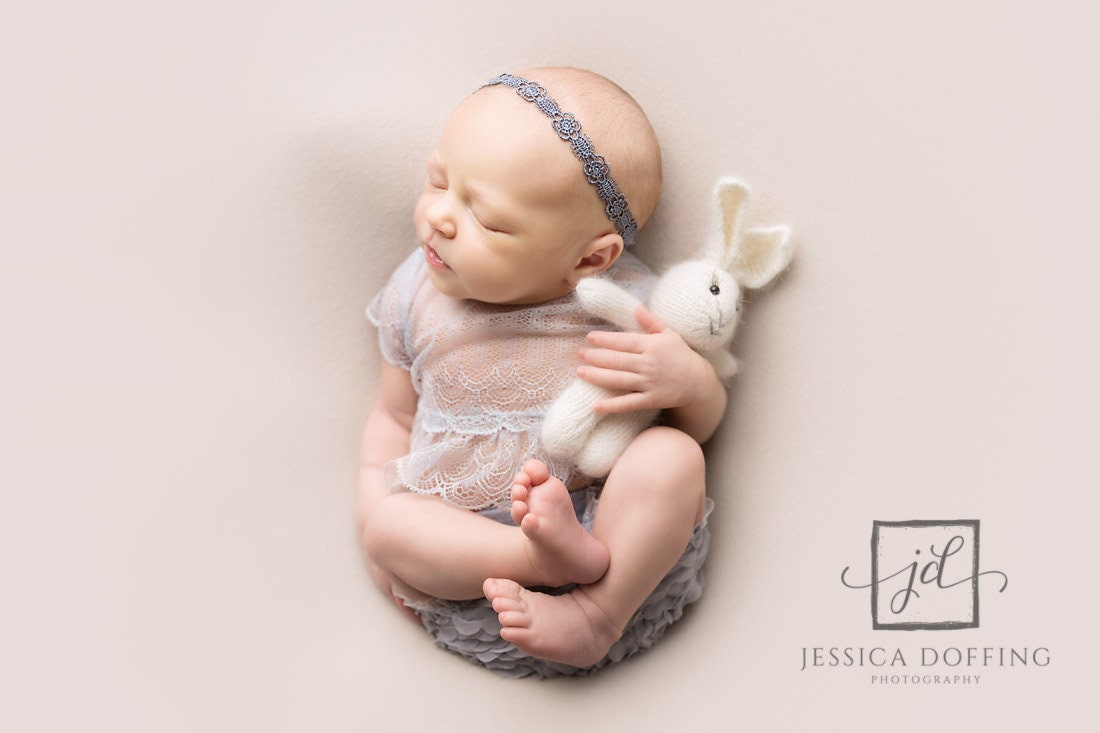 Baby headband, gray flower lace newborn tieback headband, newborn photo prop