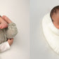 Baby posed using the our newborn photography bean shaped posing pillows. Exemple on how to use the pillows in a newborn photography shoot