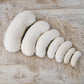Full set of 7 contoured posing pillow, waterproof, off white color, for newborn photography