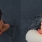 Example of how to use the large newborn posing pillow with baby in froggy pose