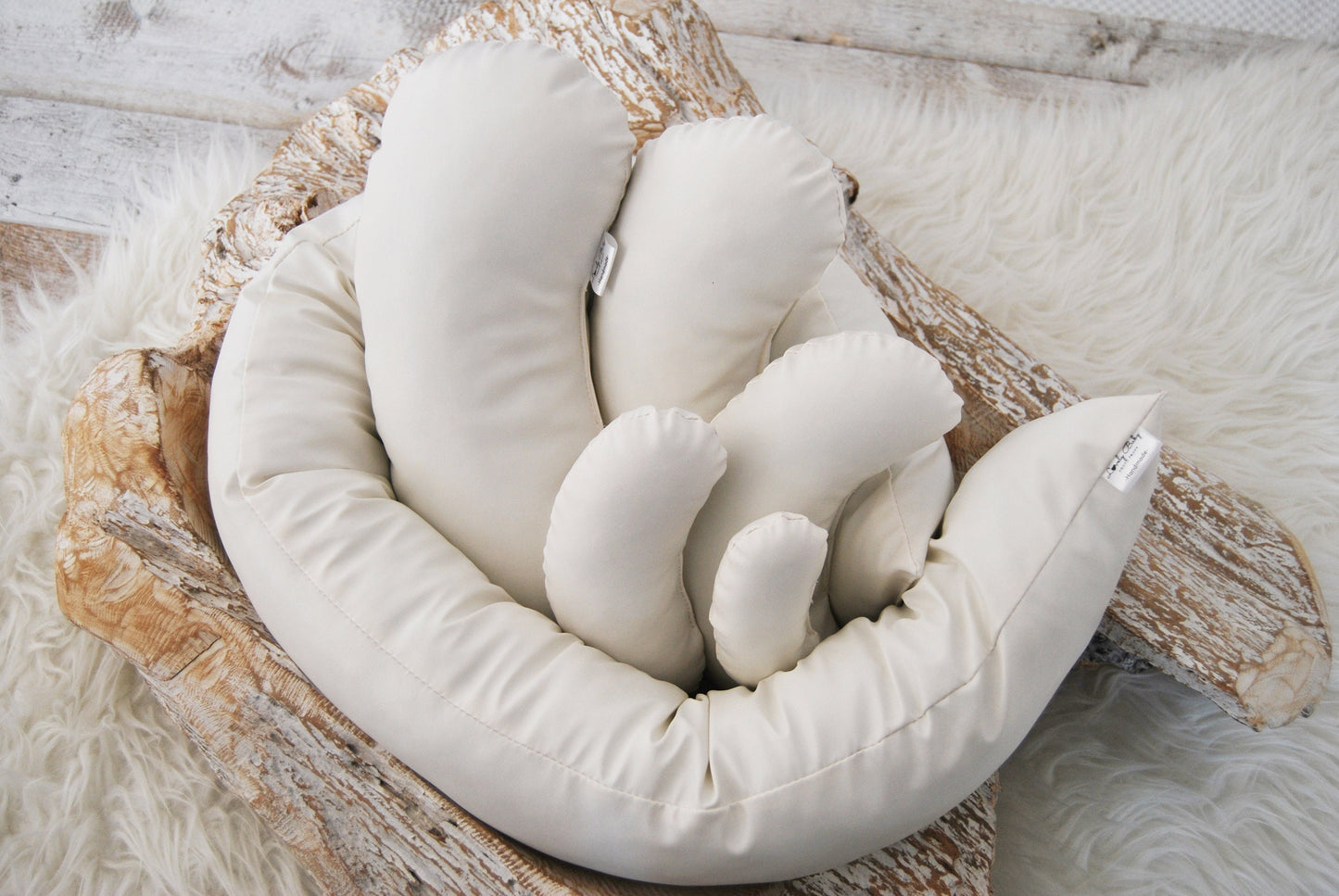 Newborn posing pillow for photography, FILLED WATERPROOF long newborn poser, nest poser photo prop