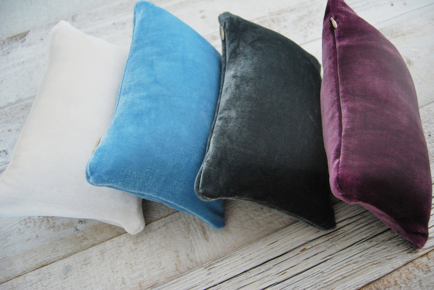 Baby Posing Pillow for Newborn Photography with Zippered Velvet Covers in 5 Colors, Newborn Photo Prop Pillow, Posing Props