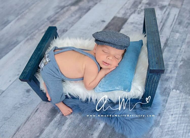 Baby Posing Pillow for Newborn Photography with Zippered Velvet Covers in 5 Colors, Newborn Photo Prop Pillow, Posing Props
