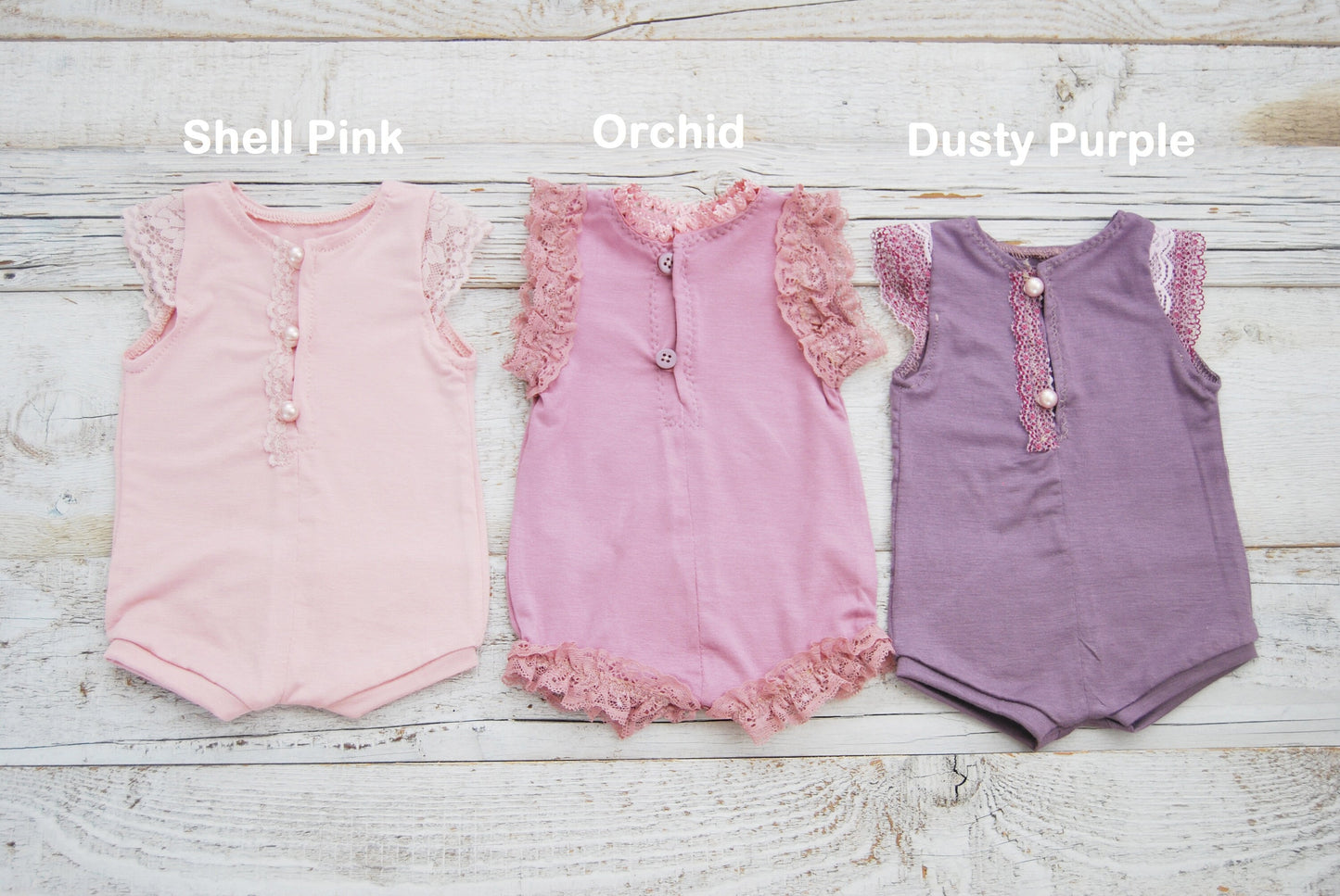 Newborn girl romper, CHOOSE YOUR COLOR photography prop romper, baby girl outfit