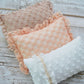 Newborn posing pillow photo prop, lace decorative pillow for first photo shoot, baby pillow prop