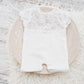 Newborn photo outfit, white lace photo prop. It&#39;s a beautiful addition to your prop collection or a special baby gift.