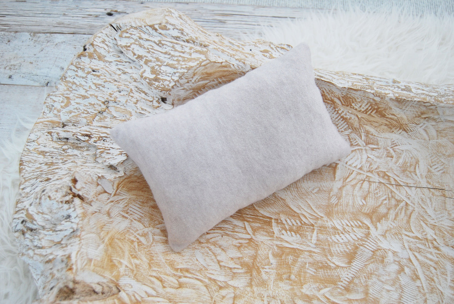 Newborn posing pillow photo prop, baby pillow for photography shoots, angora pillow decorative