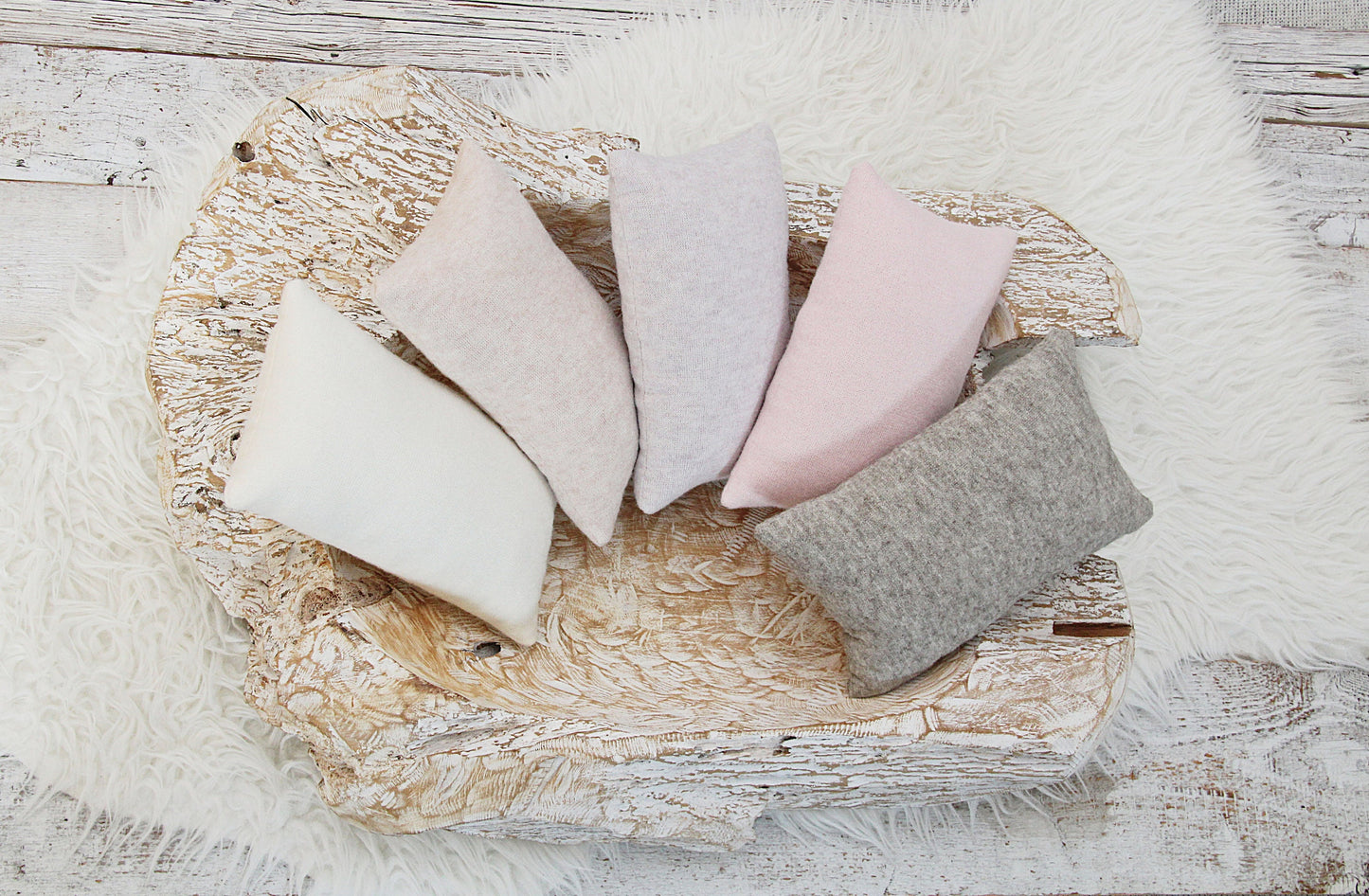 Newborn posing pillow photo prop, baby pillow for photography shoots, angora pillow decorative