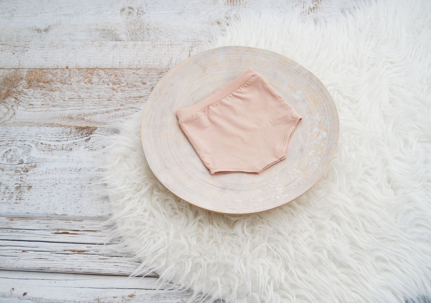 Newborn diaper cover photography prop, nude fabric wrap, newborn props