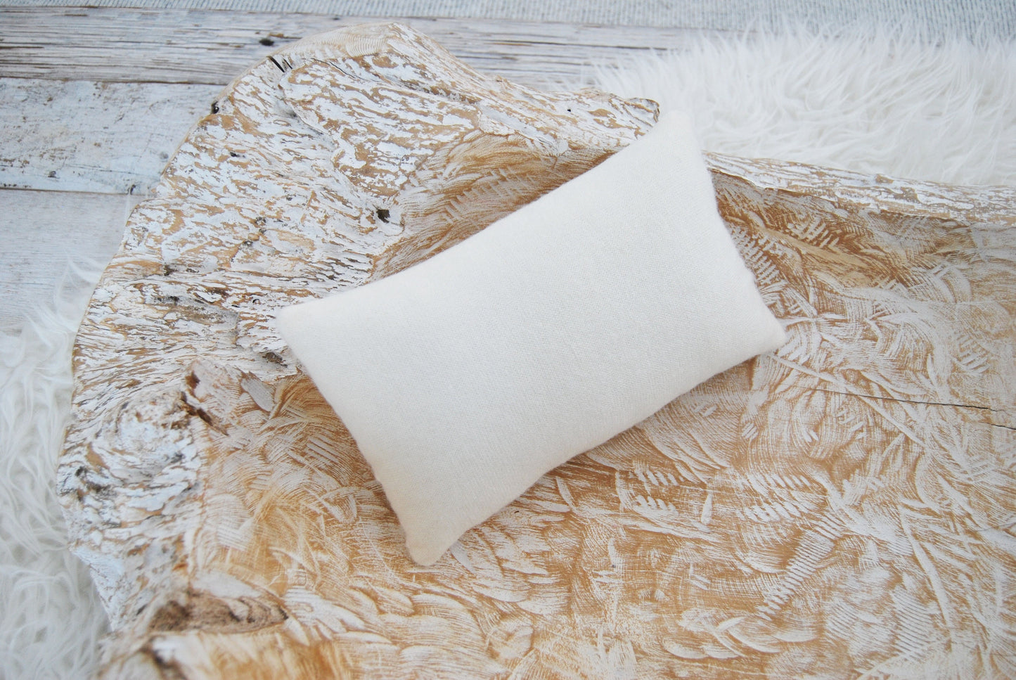 Newborn posing pillow photo prop, baby pillow for photography shoots, angora pillow decorative