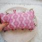 Lace posing pillow photography prop, newborn pillow for first photo shoot and cuddle toy, pink