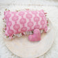 Lace posing pillow photography prop, newborn pillow for first photo shoot and cuddle toy, pink