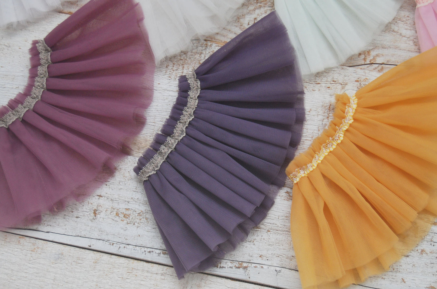 Newborn tutu skirt, tulle tutu, newborn photo prop, choose your color