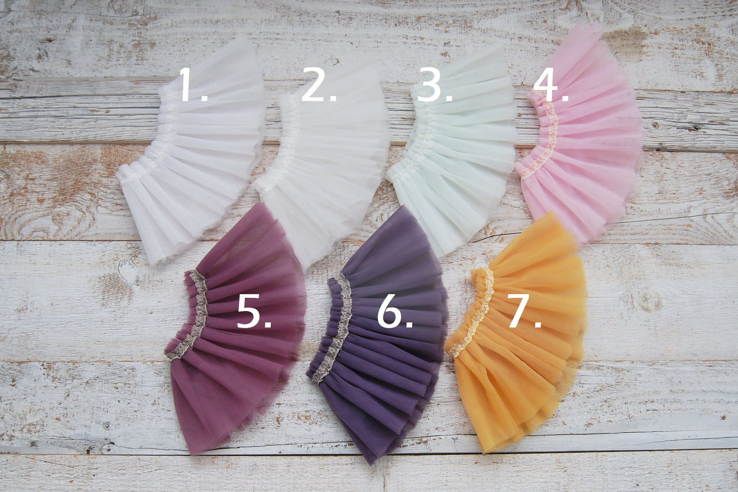 Newborn tutu skirt, tulle tutu, newborn photo prop, choose your color