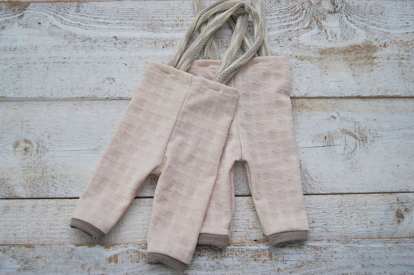 Newborn boy photo prop suspender pants, neutral photo prop baby boy outfit