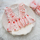 Pink Newborn Romper, Newborn Photo Props, Baby Girl Photo Outfit, Ruffled Romper Baby Girl, Photography Props Newborn