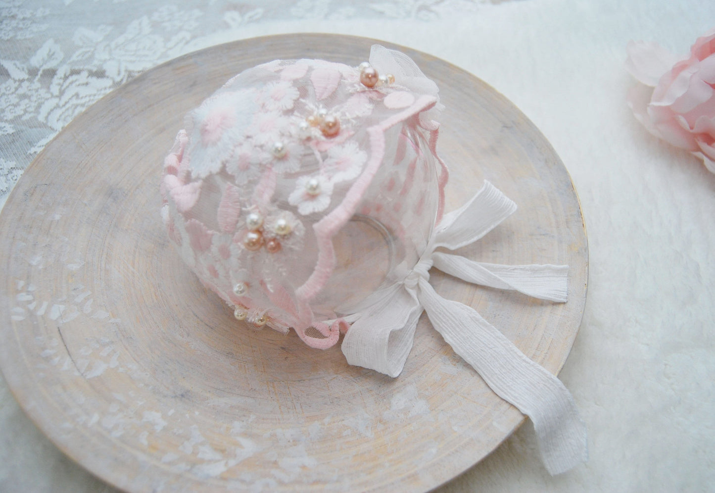 Lace Bonnet Newborn, Photo Prop Bonnet, Floral Bonnet, Lace Baby Bonnet, Baby Girl Photo Prop, Newborn Props