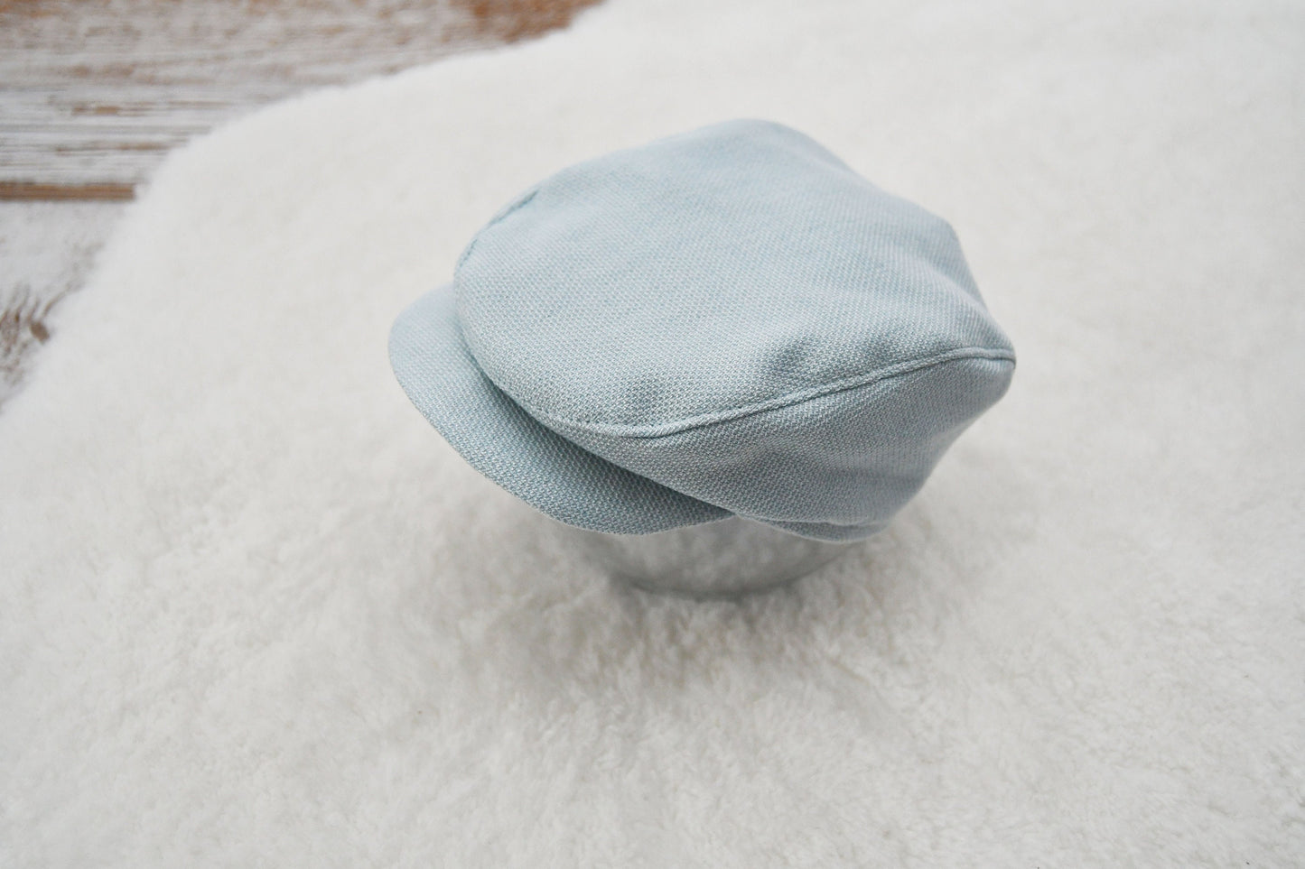 NEWBORN Cap, SITTER Cap, Photo Prop Flat Cap, Baby Boy Newsboy Hat, Baby Photo Prop, Photography Cap - choose size