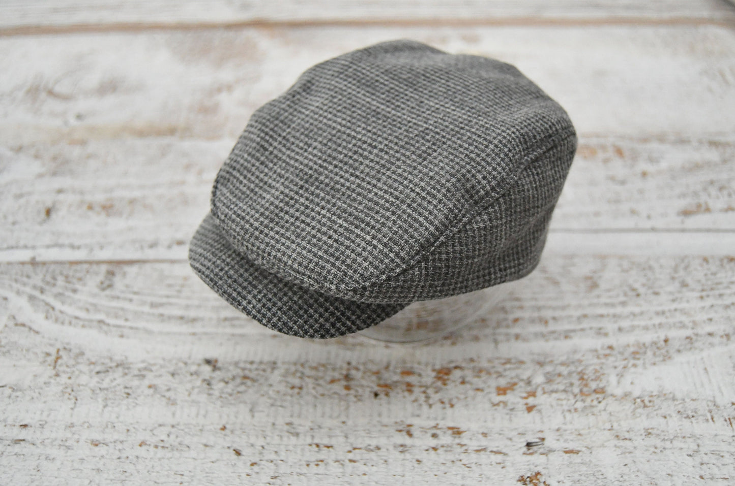 NEWBORN Cap, SITTER Cap, Photo Prop Flat Cap, Baby Boy Newsboy Hat, Baby Photo Prop, Photography Cap - choose size