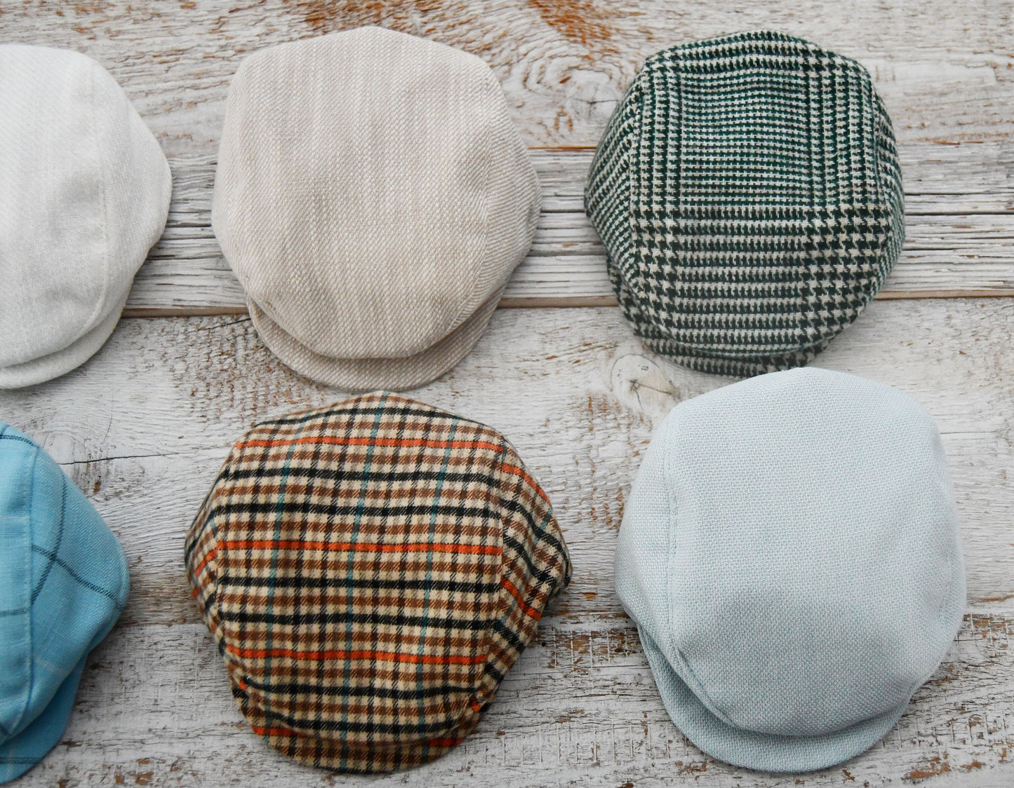 NEWBORN Cap, SITTER Cap, Photo Prop Flat Cap, Baby Boy Newsboy Hat, Baby Photo Prop, Photography Cap - choose size