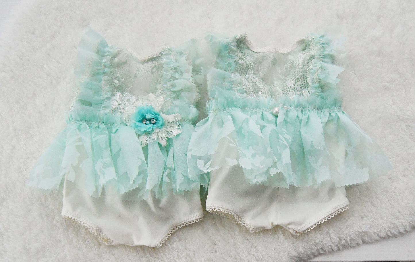 Newborn Photo Props, Newborn Romper with Ruffles, Spring Baby Girl Outfit, Newborn Dress, Ruffled Romper photography prop