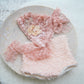 Newborn Girl Photo Outfit, Newborn Photo Prop SET, Lace Bonnet Baby Girl, Newborn Panties, Pink Newborn Outfit, Newborn Bonnet