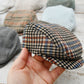 NEWBORN Cap, SITTER Cap, Photo Prop Flat Cap, Baby Boy Newsboy Hat, Baby Photo Prop, Photography Cap - choose size