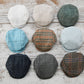 NEWBORN Cap, SITTER Cap, Photo Prop Flat Cap, Baby Boy Newsboy Hat, Baby Photo Prop, Photography Cap - choose size