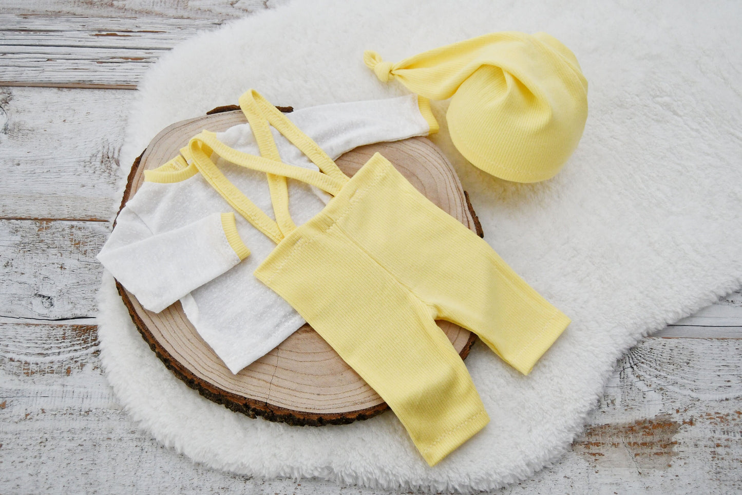 Baby Boy Photo Outfit, Newborn Pants & Hat Set, Newborn Photography Set, Newborn Photo Props, Newborn Boy Props, Yellow Boy Outfit