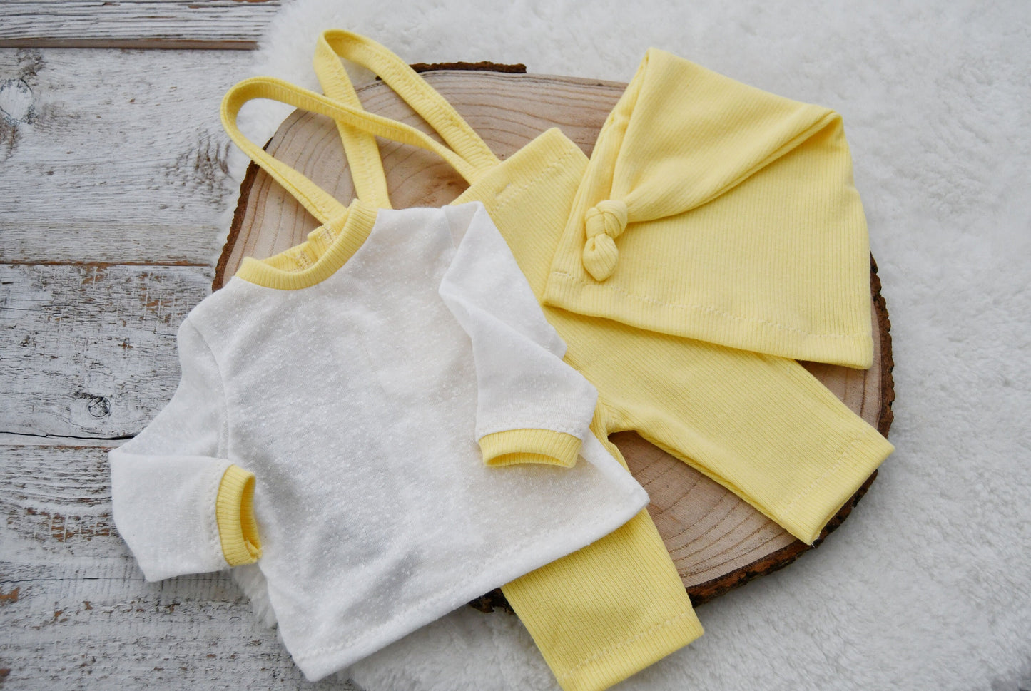 Baby Boy Photo Outfit, Newborn Pants & Hat Set, Newborn Photography Set, Newborn Photo Props, Newborn Boy Props, Yellow Boy Outfit